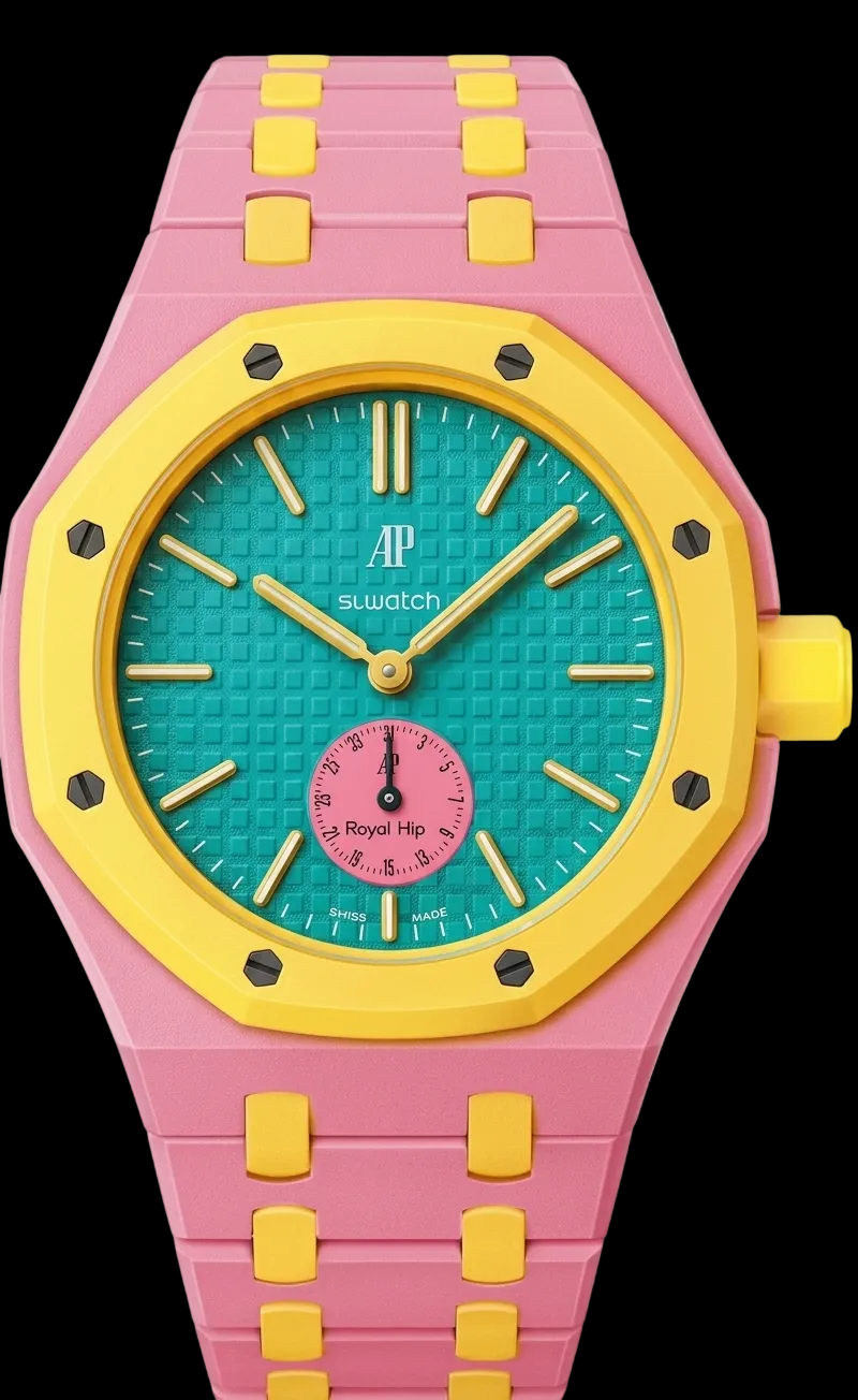 Royal Pop Style Bioceramic Dual two-tone bracelet for Swatch x Audemars Piguet Royal Pop 40mm