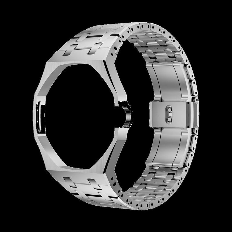 Stainless steel case and steel link bracelet for the Royal Pop 40mm — Royal Pop Style