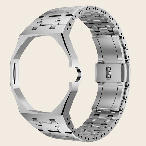 Stainless steel case and steel link bracelet for the Royal Pop 40mm — Royal Pop Style