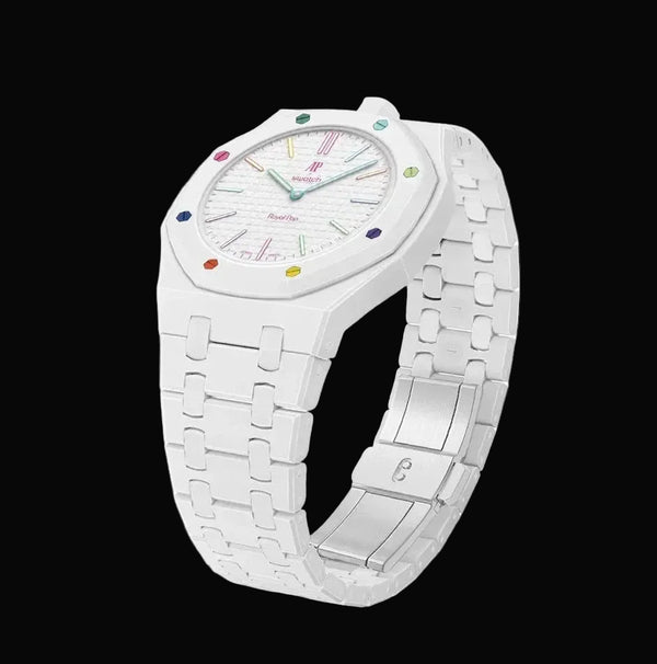 Bioceramic bracelet White for the Swatch × AP Royal Pop 40mm