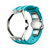 Royal Pop Style silver steel case and silicone strap — Royal Pop 40mm accessory