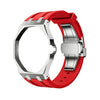 Octagonal steel watch case and premium silicone strap for the Royal Pop 40mm