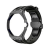 Royal Pop 40mm stainless steel case kit — black octagonal bezel with silicone band