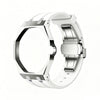 Silver stainless steel case with silicone strap for the Royal Pop 40mm — Royal Pop Style
