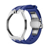 Octagonal steel watch case and premium silicone strap for the Royal Pop 40mm
