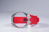 Royal Pop 40mm stainless steel case kit — silver octagonal bezel with silicone band