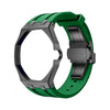 Royal Pop Style black steel case and silicone strap — Royal Pop 40mm accessory