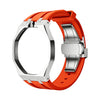 Silver stainless steel case with silicone strap for the Royal Pop 40mm — Royal Pop Style