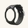 Black silicone bracelet for the Royal Pop 40mm watch — waterproof sweat-proof sport strap — Royal Pop Style
