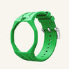 Green silicone bracelet for the Royal Pop 40mm watch — sweat-proof flexible sport strap — Royal Pop Style