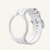 White silicone bracelet for the Royal Pop 40mm watch — waterproof UV-stable sport strap — Royal Pop Style