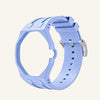 Light blue silicone bracelet for the Royal Pop 40mm watch — waterproof lightweight sport strap — Royal Pop Style