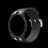 Two-tone black & white silicone bracelet for the Royal Pop 40mm watch — waterproof sport strap — Royal Pop Style
