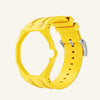 Yellow silicone bracelet for the Royal Pop 40mm watch — vivid waterproof sport strap — Royal Pop Style