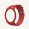 Red silicone bracelet for the Royal Pop 40mm watch — bold sweat-proof sport strap — Royal Pop Style