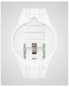 White silicone bracelet for Swatch x AP Royal Pop 40mm - Royal Pop Style